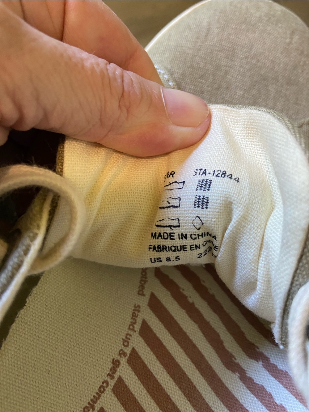 Taos Footwear Women's Olive Green Canvas Athletic Sneakers - Picture 3 of 4